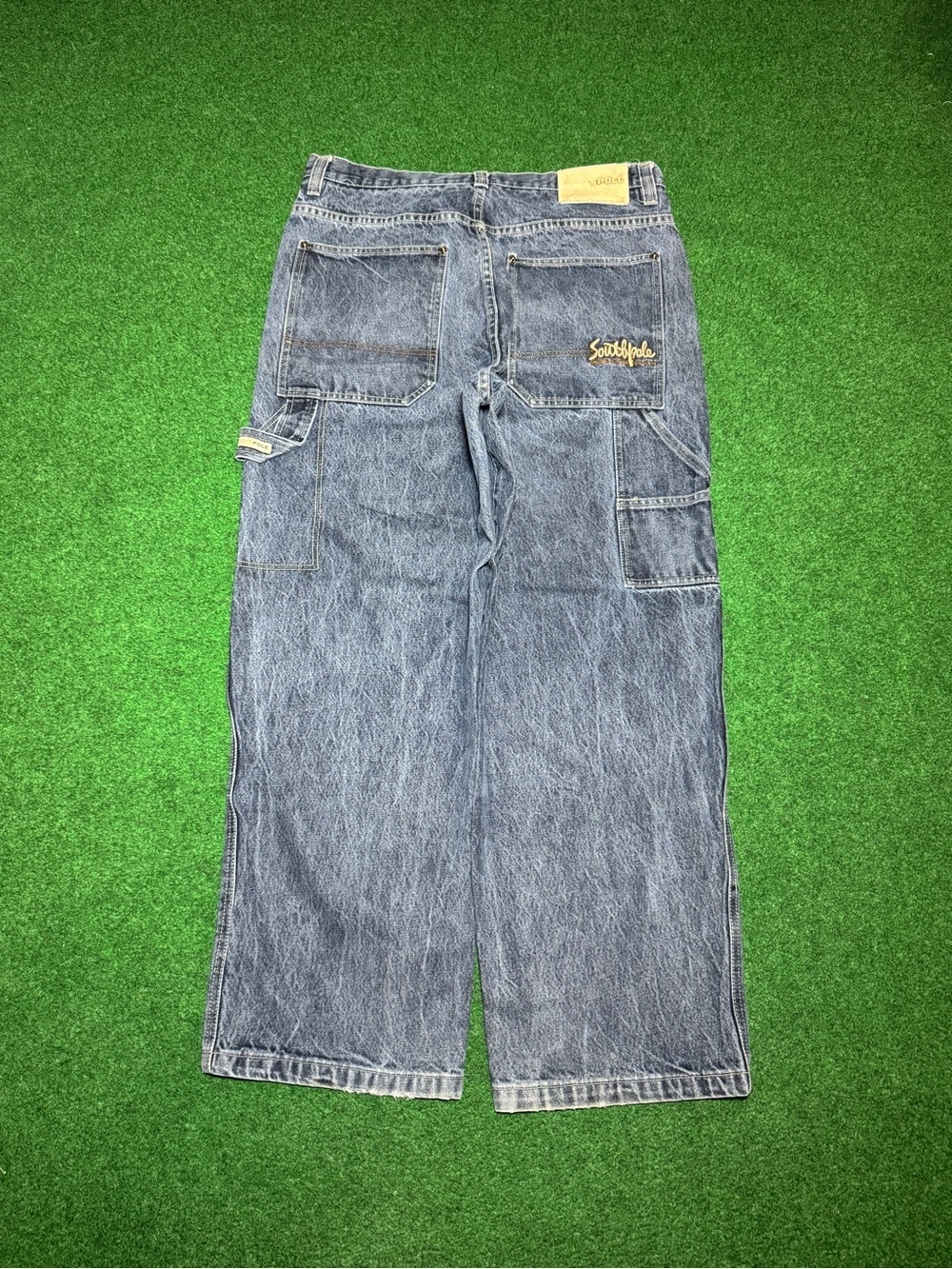 Southpole Carpenter Jeans Vintage Baggy 37x30 Hip Hop Grunge Wide Leg